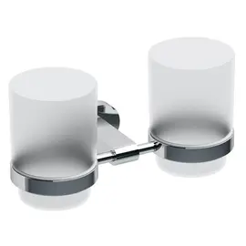 ДЕРЖАТЕЛЬ С ДВУМЯ СТАКАНАМИ (СТЕКЛО) RAVAK CR 220.00