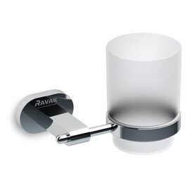 ДЕРЖАТЕЛЬ СО СТАКАНОМ (СТЕКЛО) RAVAK CR 210.00