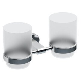 ДЕРЖАТЕЛЬ С ДВУМЯ СТАКАНАМИ (СТЕКЛО) RAVAK CR 220.00