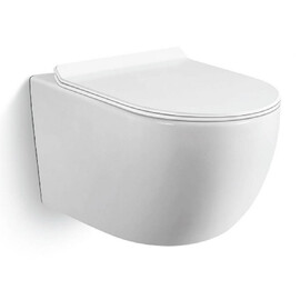 УНИТАЗ ПОДВЕСНОЙ БЕЗОБОДКОВЫЙ BLACK & WHITE W-701