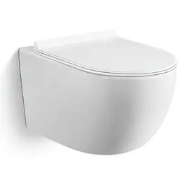 УНИТАЗ ПОДВЕСНОЙ БЕЗОБОДКОВЫЙ BLACK & WHITE W-701