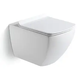 УНИТАЗ ПОДВЕСНОЙ БЕЗОБОДКОВЫЙ BLACK & WHITE W-726