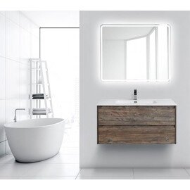 МЕБЕЛЬ ДЛЯ ВАННОЙ BELBAGNO KRAFT 100 ПОДВЕСНАЯ (РАЗНЫЕ ОТДЕЛКИ)