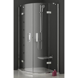 ДУШЕВОЙ УГОЛОК ПОЛУКРУГЛЫЙ RAVAK SMARTLINE SMSKK4-80 ХРОМ+ТРАНСПАРЕНТ