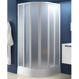 ДУШЕВОЙ УГОЛОК ПОЛУКРУГЛЫЙ RAVAK SUPERNOVA SKKP6-90 БЕЛЫЙ+ТРАНСПАРЕНТ