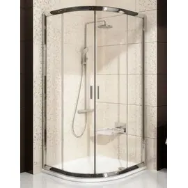 ДУШЕВОЙ УГОЛОК ПОЛУКРУГЛЫЙ RAVAK BLIX BLCP4-80 БЛЕСТЯЩИЙ+ТРАНСПАРЕНТ