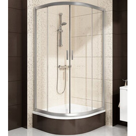 ДУШЕВОЙ УГОЛОК ПОЛУКРУГЛЫЙ RAVAK BLIX BLCP4-90 SABINA БЕЛЫЙ+ТРАНСПАРЕНТ