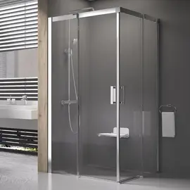 ДУШЕВОЙ УГОЛОК ПРЯМОУГОЛЬНЫЙ RAVAK MATRIX MSRV4-80 БЛЕСТЯЩИЙ+ТРАНСПАРЕНТ