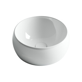 УМЫВАЛЬНИК ЧАША НАКЛАДНАЯ КРУГЛАЯ CERAMICA NOVA ELEMENT 395X395X155 ММ