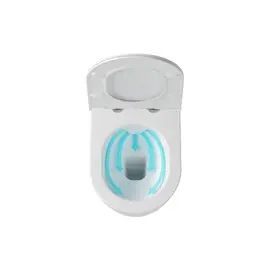 УНИТАЗ ПОДВЕСНОЙ RAVAK UNI CHROME RIMOFF (БЕЗОБОДКОВЫЙ) БЕЛЫЙ