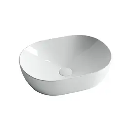 УМЫВАЛЬНИК ЧАША НАКЛАДНАЯ ОВАЛЬНАЯ CERAMICA NOVA ELEMENT 480X350X130 ММ