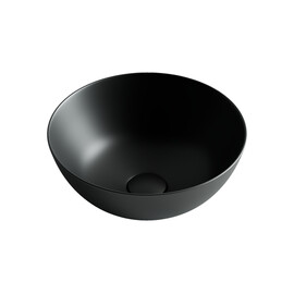 УМЫВАЛЬНИК ЧАША НАКЛАДНАЯ КРУГЛАЯ (ЦВЕТ ЧЁРНЫЙ МАТОВЫЙ) CERAMICA NOVA ELEMENT 358X358X155 ММ