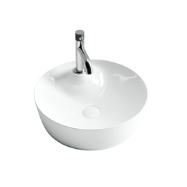 УМЫВАЛЬНИК ЧАША НАКЛАДНАЯ КРУГЛАЯ CERAMICA NOVA ELEMENT 435X435X135 ММ