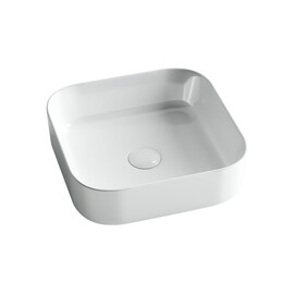 УМЫВАЛЬНИК ЧАША НАКЛАДНАЯ КВАДРАТНАЯ CERAMICA NOVA ELEMENT 385X385X135 ММ