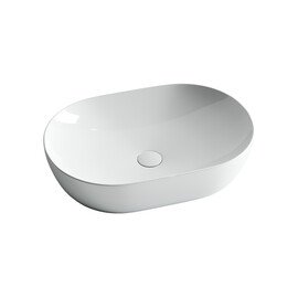 УМЫВАЛЬНИК ЧАША НАКЛАДНАЯ ОВАЛЬНАЯ CERAMICA NOVA ELEMENT 600X415X135 ММ