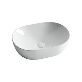 УМЫВАЛЬНИК ЧАША НАКЛАДНАЯ ОВАЛЬНАЯ CERAMICA NOVA ELEMENT 480X350X130 ММ