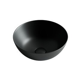 УМЫВАЛЬНИК ЧАША НАКЛАДНАЯ КРУГЛАЯ (ЦВЕТ ЧЁРНЫЙ МАТОВЫЙ) CERAMICA NOVA ELEMENT 358X358X155 ММ