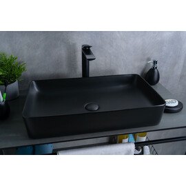 ЧЕРНАЯ МАТОВАЯ КЕРАМИЧЕСКАЯ РАКОВИНА GID BM9396