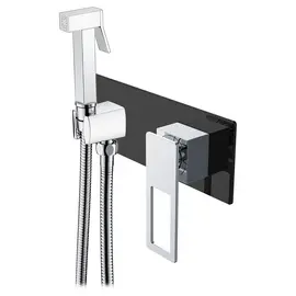 ГИГИЕНТЧЕСКАЯ ЛЕЙКА СО СМЕСИТЕЛЕМ BOHEME Q BLACKCHROME