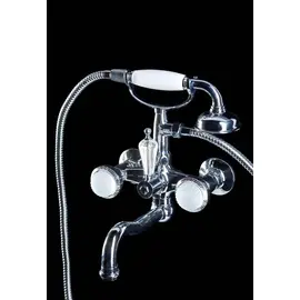 СМЕСИТЕЛЬ ДЛЯ ВАННЫ (ДУШЕВОЙ КОМПЛЕКТ) BOHEME SATINE ХРОМ