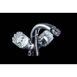 СМЕСИТЕЛЬ ДЛЯ БИДЕ BOHEME CRYSTAL ХРОМ (ДВУРУЧКОВЫЙ)