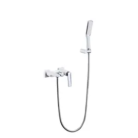 СМЕСИТЕЛЬ ДЛЯ ВАННЫ С ДУШЕВЫМ ГАРНИТУРОМ BOHEME VENTURO БЕЛЫЙ-ХРОМ