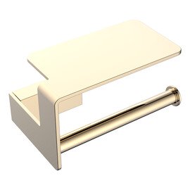 ДЕРЖАТЕЛЬ ТУАЛЕТНОЙ БУМАГИ С ПОЛКОЙ GOLD BOHEME Q