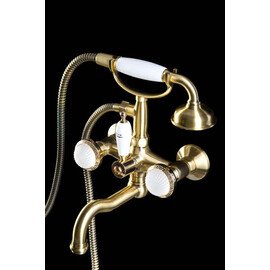 СМЕСИТЕЛЬ ДЛЯ ВАННЫ (ДУШЕВОЙ КОМПЛЕКТ) BOHEME SATINE БРОНЗА