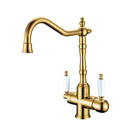 СМЕСИТЕЛЬ ДЛЯ КУХНИ BOHEME TRADIZIONALE ORO C КРАНОМ ДЛЯ ПИТЬЕВОЙ ВОДЫ