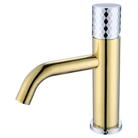 СМЕСИТЕЛЬ ДЛЯ УМЫВАЛЬНИКА НИЗКИЙ BOHEME STICK GOLD DIAMOND CHROME