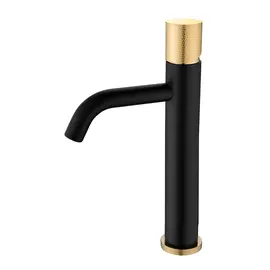 СМЕСИТЕЛЬ ДЛЯ УМЫВАЛЬНИКА ВЫСОКИЙ BOHEME STICK BLACK TOUCH GOLD