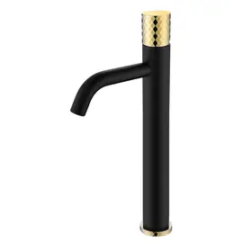 СМЕСИТЕЛЬ ДЛЯ УМЫВАЛЬНИКА ВЫСОКИЙ BOHEME STICK BLACK DIAMOND GOLD