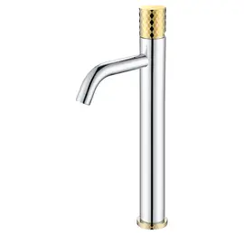 СМЕСИТЕЛЬ ДЛЯ УМЫВАЛЬНИКА ВЫСОКИЙ BOHEME STICK CHROME DIAMOND GOLD