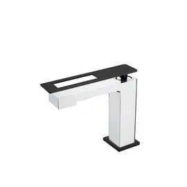 СМЕСИТЕЛЬ BOHEME Q ДЛЯ УМЫВАЛЬНИКА НИЗКИЙ CHROMEBLACK