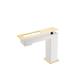 СМЕСИТЕЛЬ BOHEME Q ДЛЯ УМЫВАЛЬНИКА НИЗКИЙ WHITEGOLD