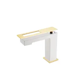 СМЕСИТЕЛЬ BOHEME Q ДЛЯ УМЫВАЛЬНИКА НИЗКИЙ WHITEGOLD