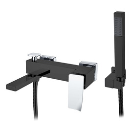 СМЕСИТЕЛЬ ДЛЯ ВАННЫ С ДУШЕМ BOHEME Q BLACKCHROME