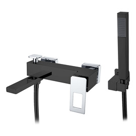 СМЕСИТЕЛЬ ДЛЯ ВАННЫ С ДУШЕМ BOHEME Q BLACKCHROME