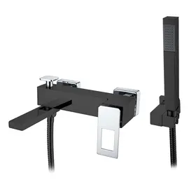 СМЕСИТЕЛЬ ДЛЯ ВАННЫ С ДУШЕМ BOHEME Q BLACKCHROME