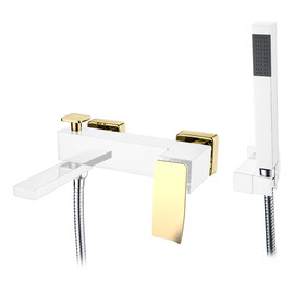 СМЕСИТЕЛЬ ДЛЯ ВАННЫ С ДУШЕМ BOHEME Q CHROMEGOLD