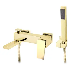 СМЕСИТЕЛЬ ДЛЯ ВАННЫ С ДУШЕМ BOHEME Q GOLDGOLD