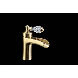 СМЕСИТЕЛЬ ДЛЯ УМЫВАЛЬНИКА BOHEME VOGUE CRYSTAL БРОНЗА (ОДНОРУЧКОВЫЙ)