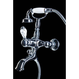 СМЕСИТЕЛЬ ДЛЯ ВАННЫ (ДУШЕВОЙ КОМПЛЕКТ) BOHEME CRYSTAL ХРОМ (ОДНОРУЧКОВЫЙ)