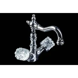 СМЕСИТЕЛЬ ДЛЯ УМЫВАЛЬНИКА, ВЫСОКИЙ BOHEME CRYSTAL ХРОМ (ДВУРУЧКОВЫЙ)