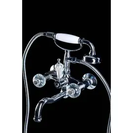 СМЕСИТЕЛЬ ДЛЯ ВАННЫ(ДУШЕВОЙ КОМПЛЕКТ) BOHEME FLORA ХРОМ