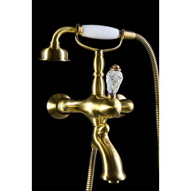 СМЕСИТЕЛЬ ДЛЯ ВАННЫ (ДУШЕВОЙ КОМПЛЕКТ) BOHEME CRYSTAL БРОНЗА (ОДНОРУЧКОВЫЙ)