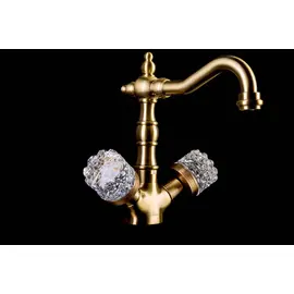 СМЕСИТЕЛЬ ДЛЯ УМЫВАЛЬНИКА, ВЫСОКИЙ BOHEME CRYSTAL БРОНЗА (ДВУРУЧКОВЫЙ)