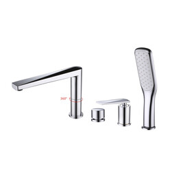 СМЕСИТЕЛЬ ВРЕЗНОЙ НА БОРТ ВАННЫ BOHEME VENTURO ХРОМ