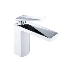 СМЕСИТЕЛЬ ДЛЯ УМЫВАЛЬНИКА BOHEME VENTURO БЕЛЫЙ-ХРОМ