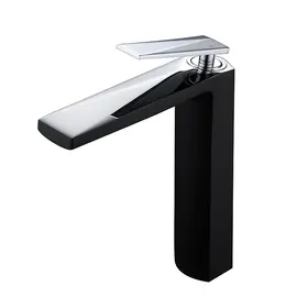 СМЕСИТЕЛЬ ДЛЯ УМЫВАЛЬНИКА BOHEME VENTURO ЧЕРНЫЙ-ХРОМ